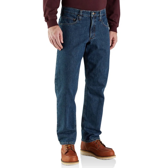 NWT - CARHARTT RELAXED FIT FLANNEL-LINED 5-POCKET JEAN - 36Wx34L - Picture 1 of 5